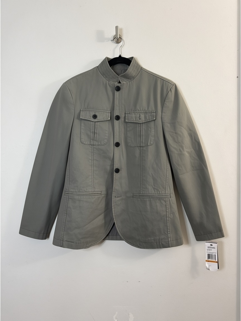 Kenneth Cole Reaction Women’s Small Jacket NWT Gray Military Utility Blazer